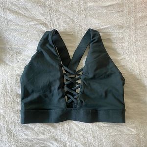 teal green blue sports bra